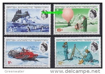 British Antarctic Territory 1969 Scientific Works 4v ** Mnh (40942) - Ongebruikt