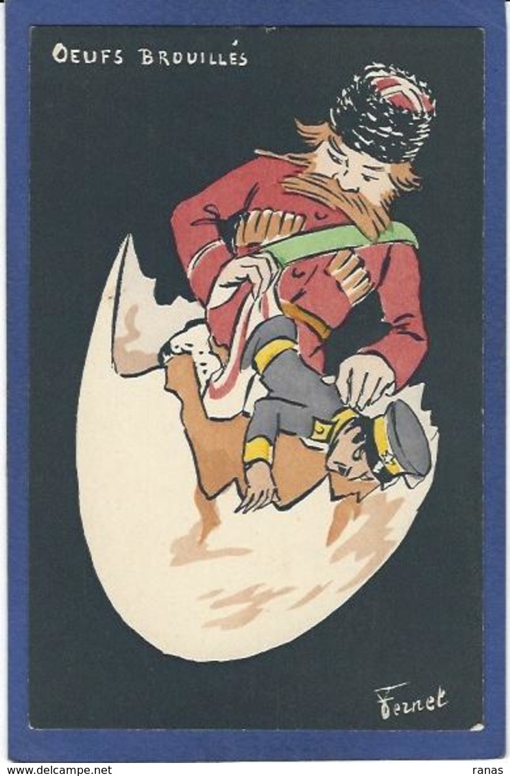 CPA Fernel Russie Russia Guerre Russo Japonaise Japon Japan Oeuf Non Circulé Satirique Caricature - Fernel