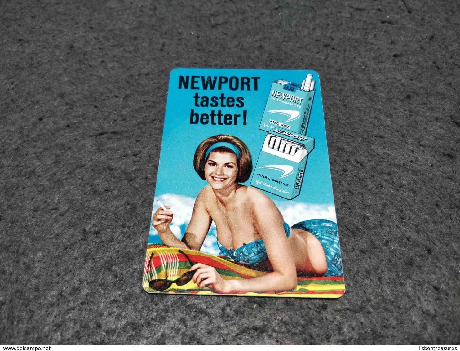 RARE ANTIQUE POCKET CALENDAR ADVERTISING NEWPORT CIGARETTES PIN UP 1965 - Petit Format : 1961-70