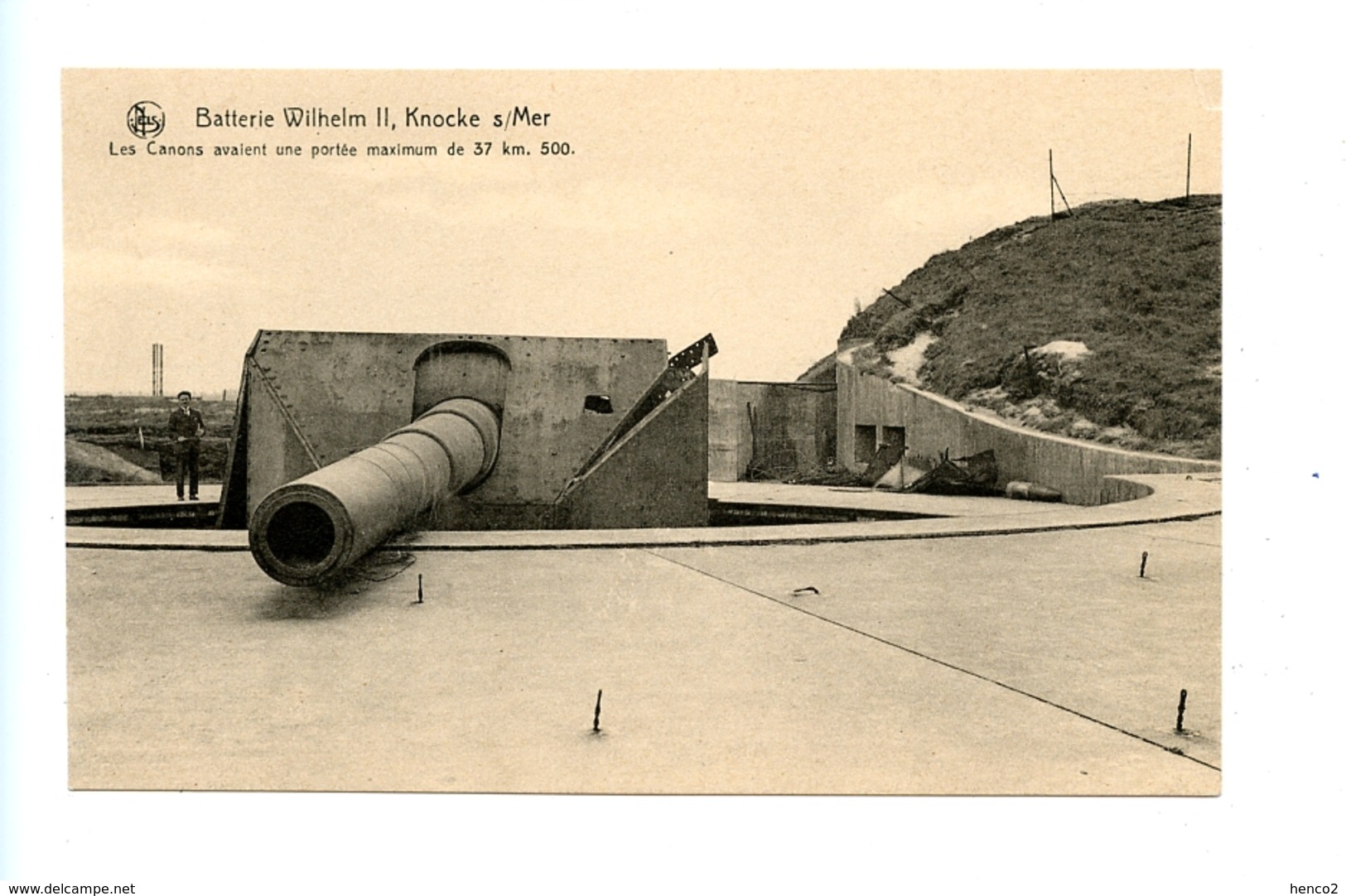 Batterie Wilhelm II, Knocke S/Mer - Les Canons Avaient Une Portée Maximum De 37 Km. 500. - Knokke