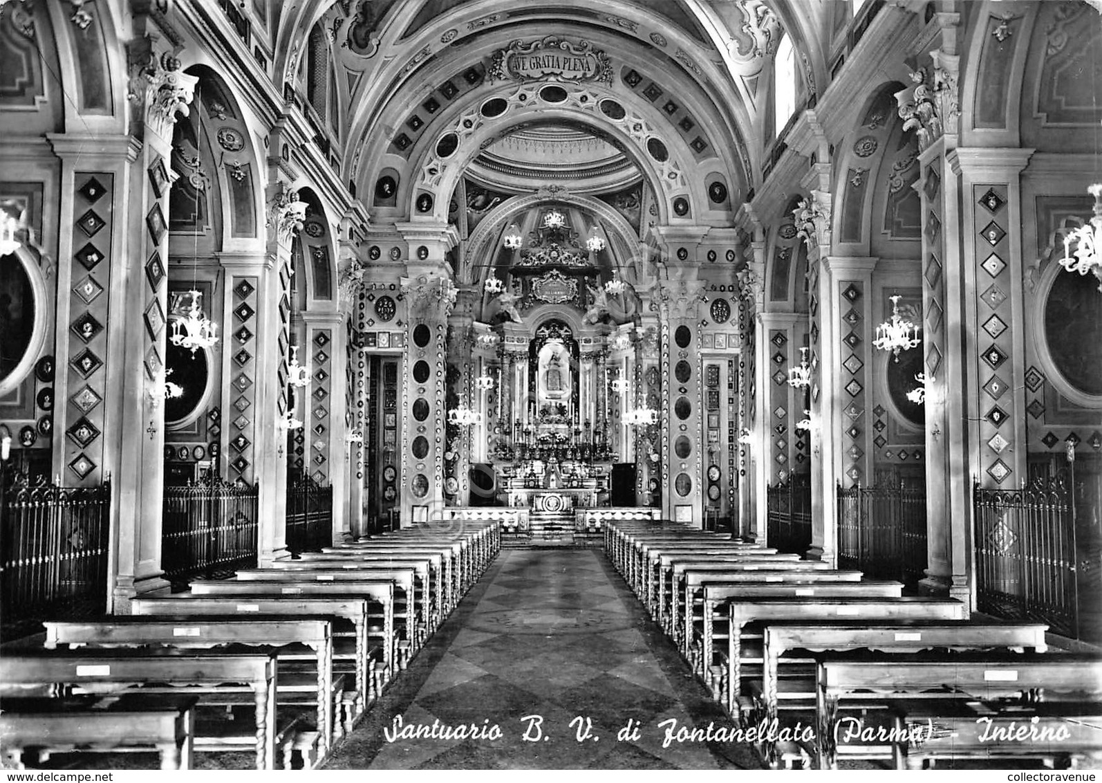 Cartolina Fontanellato Santuario Beata Vergine Interno (Parma) - Parma