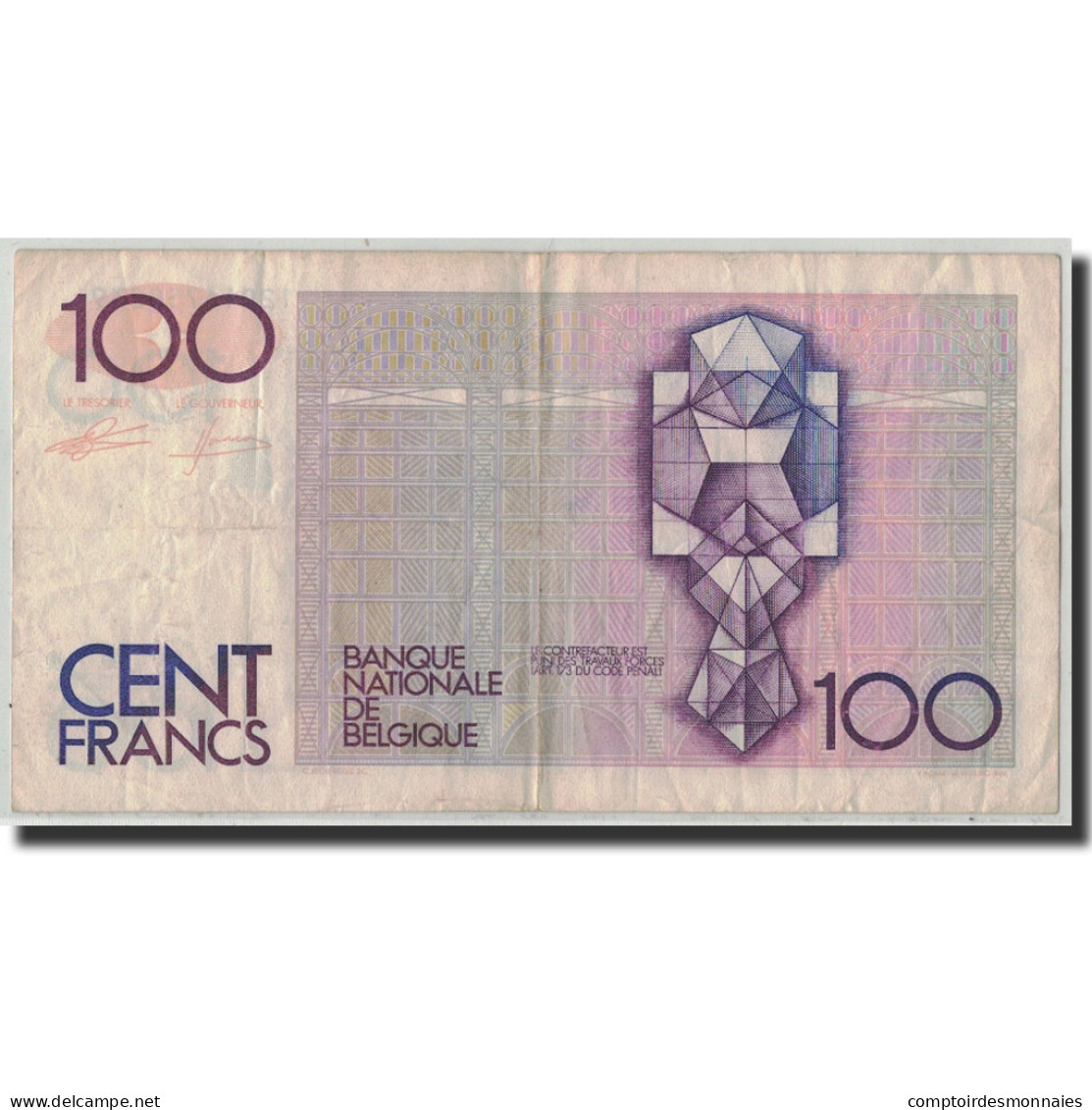 Billet, Belgique, 100 Francs, Undated (1982-94), KM:142a, TB - 100 Francos