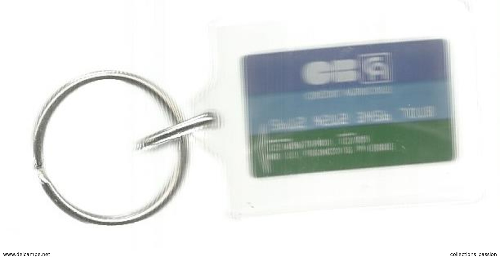 Porte Clefs, Clés , CB , Carte Bleue ,  2 Scans ,  Frais Fr 1.95 E - Porte-clefs