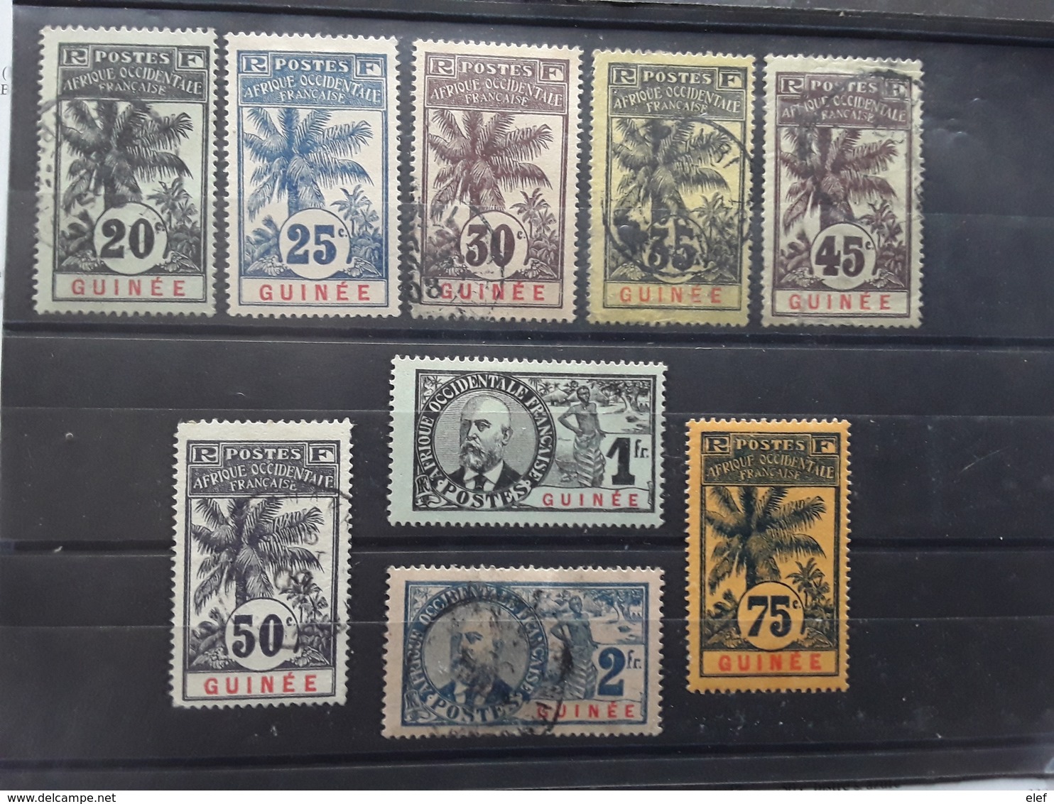 GUINEE FRANCAISE 1906, Collection Palmier / Ballay , Yvert 38 / 46 Neufs Et Obl Btb, Cote 110 E - Other & Unclassified