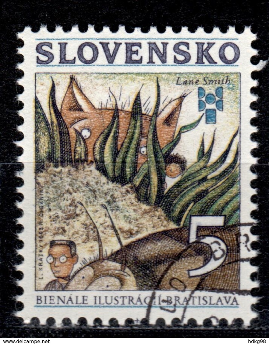 SK+ Slowakei 1993 Mi 178 181 Illustration, Donaustaustufe - Usados