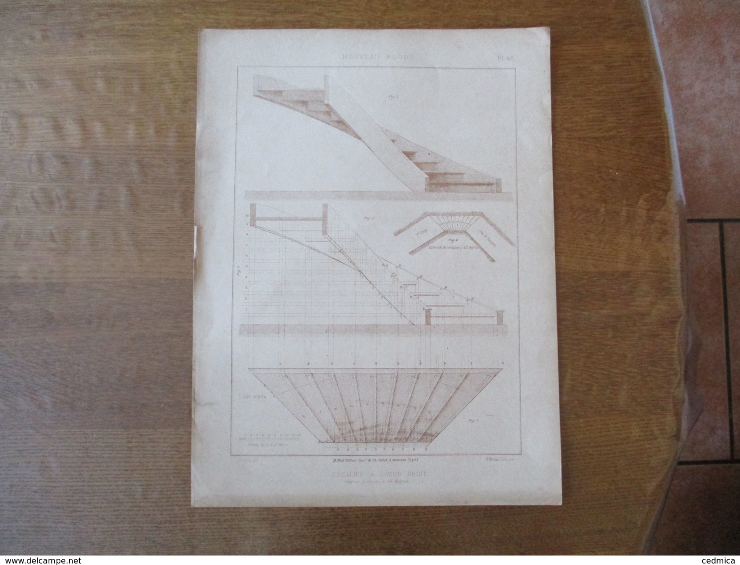 ESCALIER A LIMON DROIT NOUVEAU ROUBO - Autres Plans