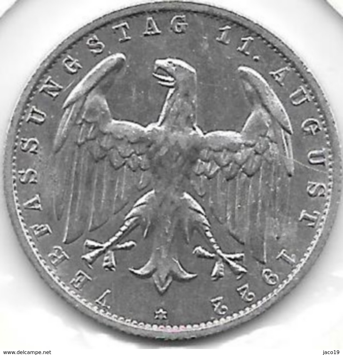 3 Mark Alu 1922 - 3 Mark & 3 Reichsmark