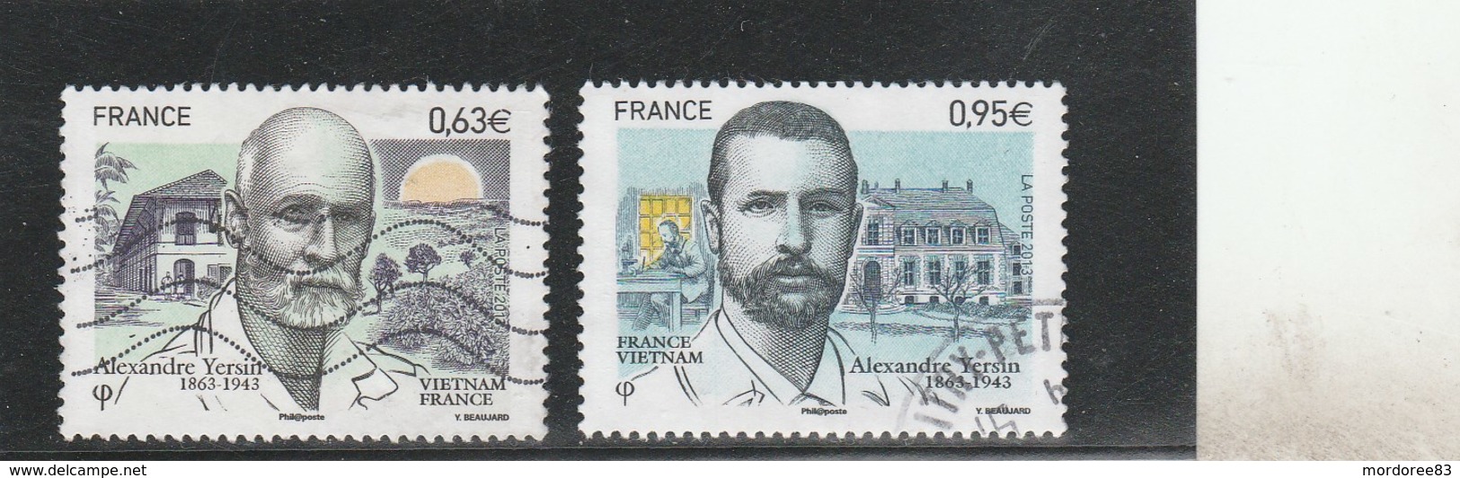 FRANCE 2013 PAIRE OBLITERE ALEXANDRE YERSIN 4798 - 4799                - - Oblitérés