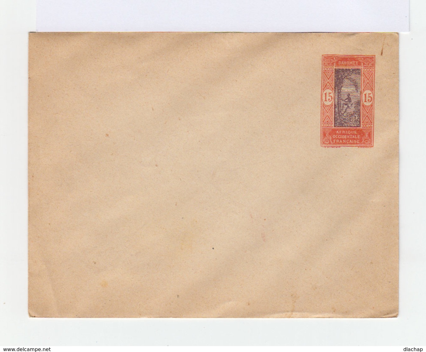 Entier Postal Dahomey 15 C. Brun Et Orange Type 1913 1917. (741) - Autres & Non Classés