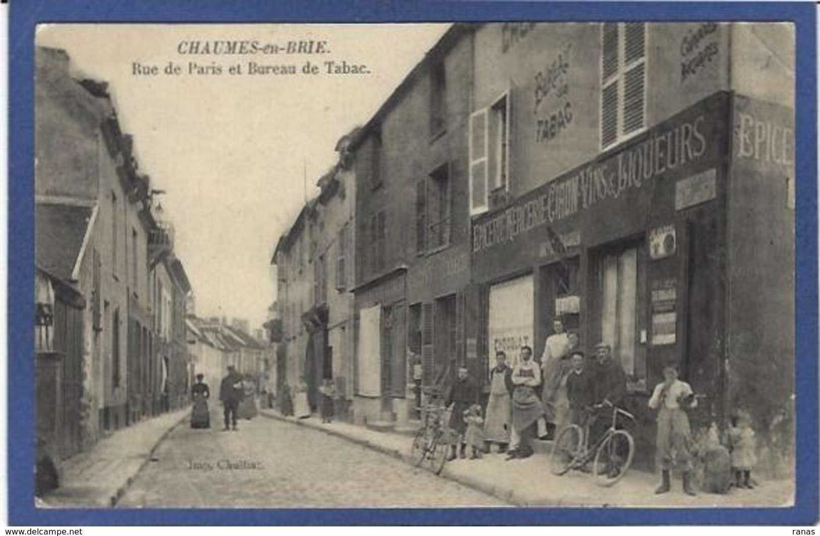 CPA Seine Et Marne 77 Chaumes En Brie Commerces Shop Non Circulé Bureau De Tabac - Other & Unclassified