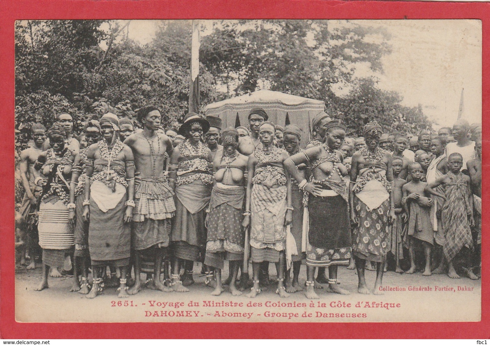 CPA: Dahomey - Voyage Du Ministre Des Colonies - Abomey - Groupe De Danseuses (Fortier N°2651) - Dahomey