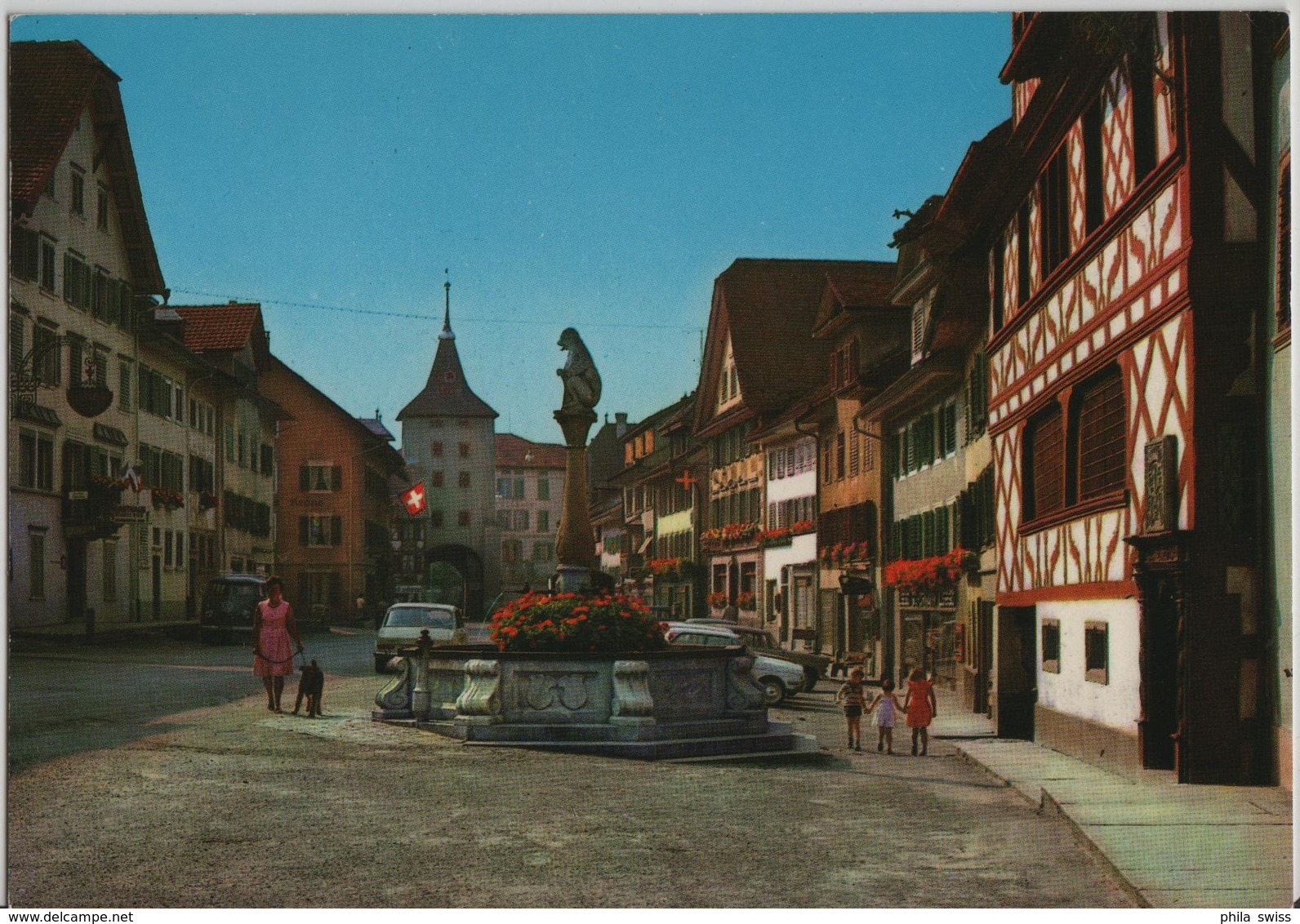 Sempach-Stadt - Partie In Der Stadt Mit Brunnen - Sempach