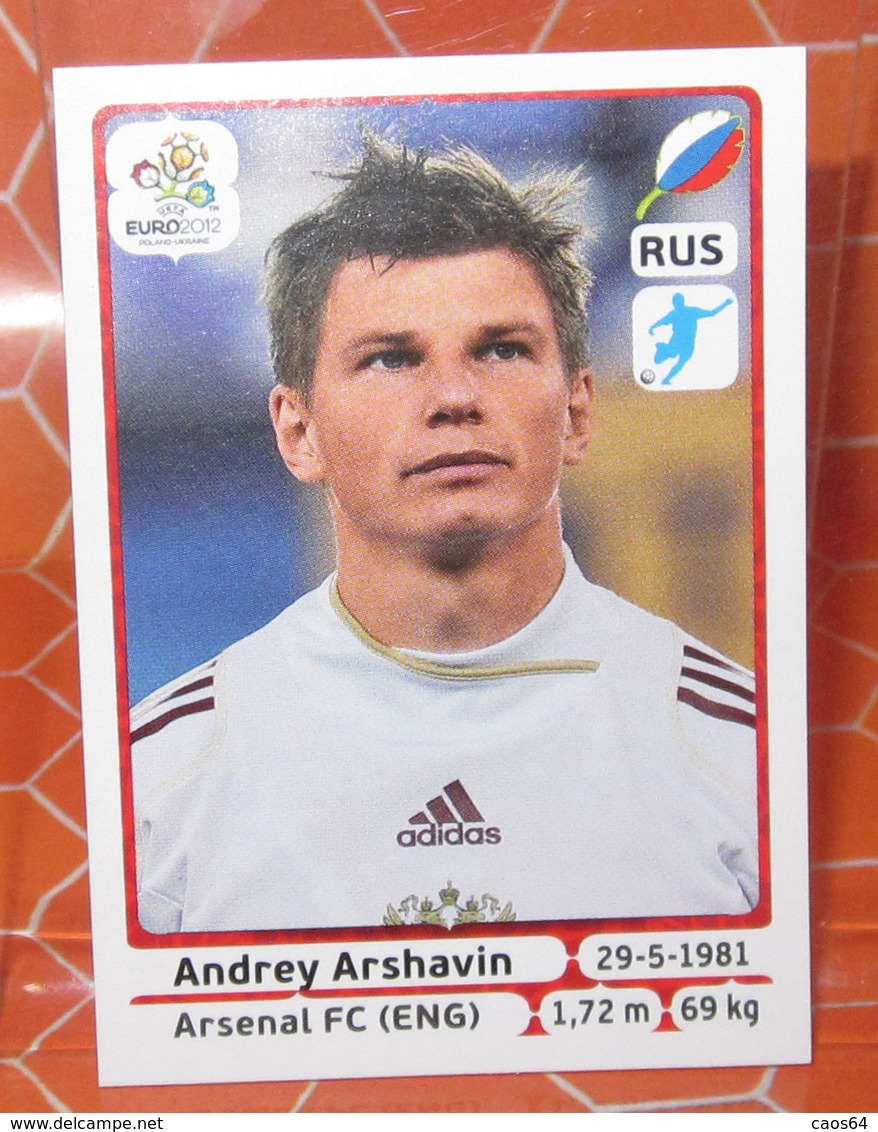 EURO2012 PANINI N. 129 ARSHAVIN   STICKER NEW CON VELINA - Edizione Italiana