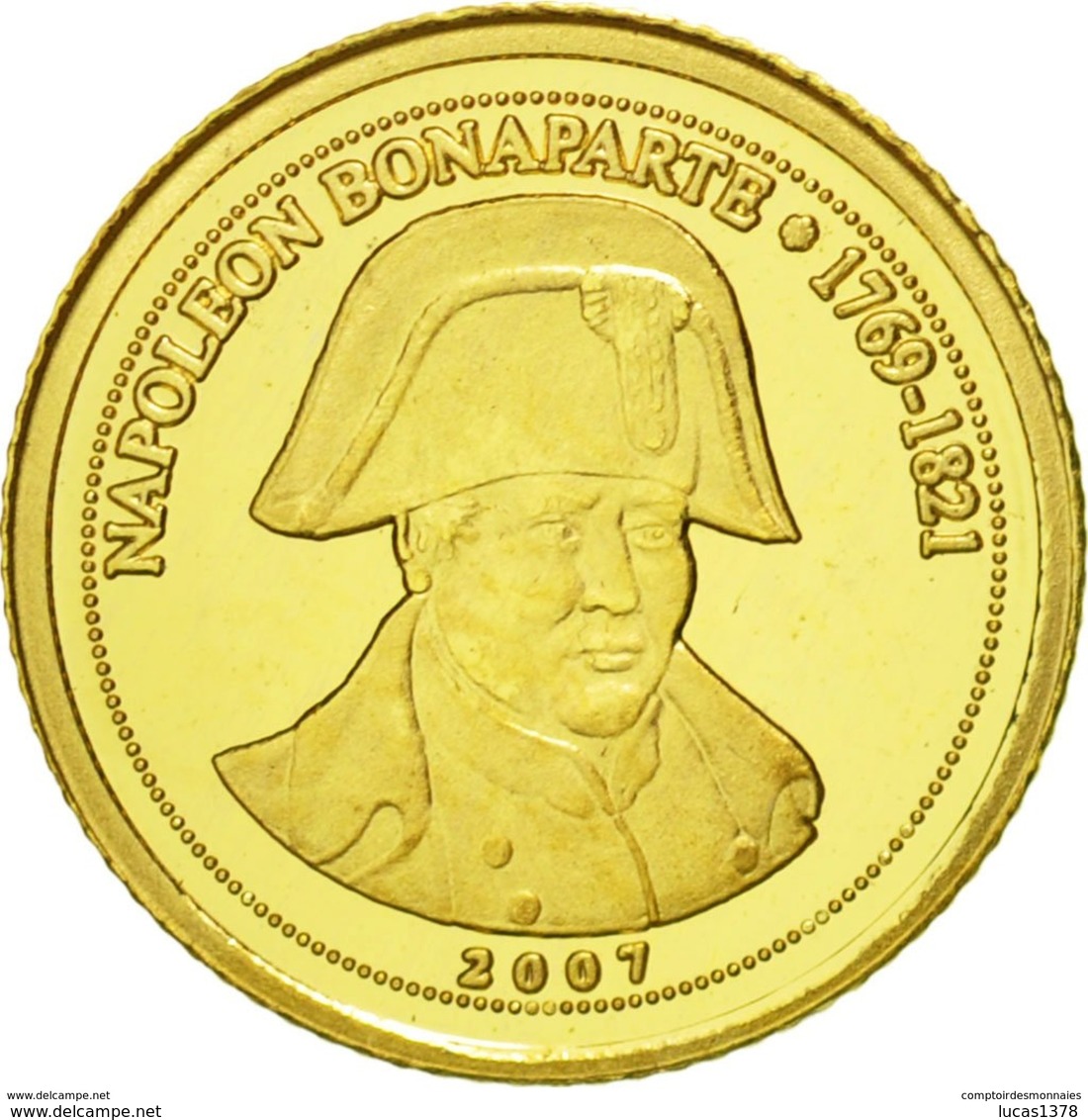 Congo 2007 France Napoleon Bonaparte 1500 Francs Or Gold 0.999 Poid 0g50 / SOUS BLISTER - Congo (République 1960)