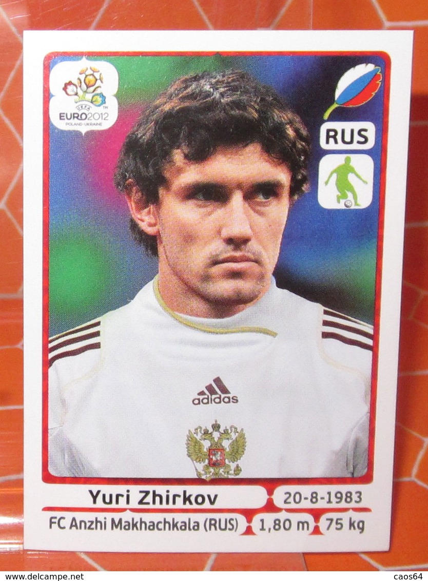 EURO2012 PANINI N. 121 ZHIRKOV  STICKER NEW CON VELINA - Edizione Italiana