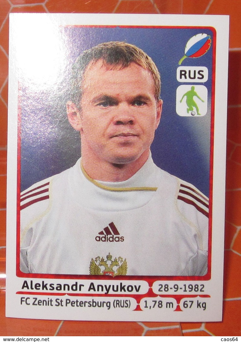 EURO2012 PANINI N. 116 ANYUKOV  STICKER NEW CON VELINA - Edizione Italiana