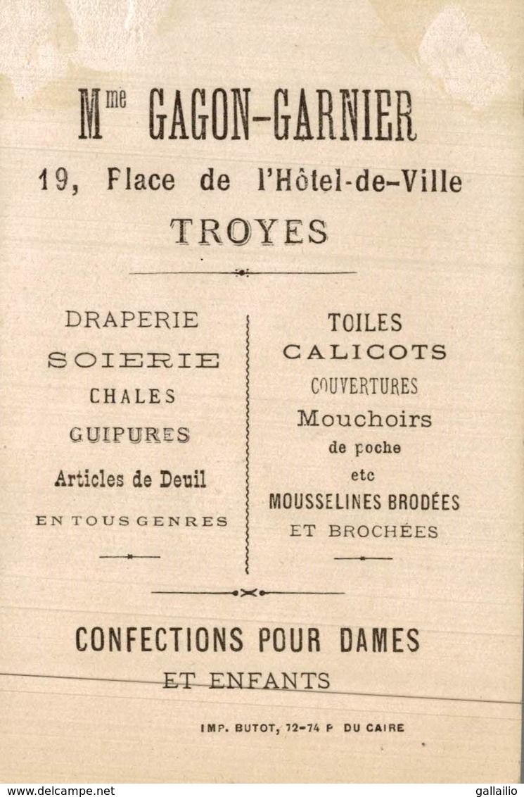 CHROMO GAGON GARNIER A TROYES XERES - Autres & Non Classés