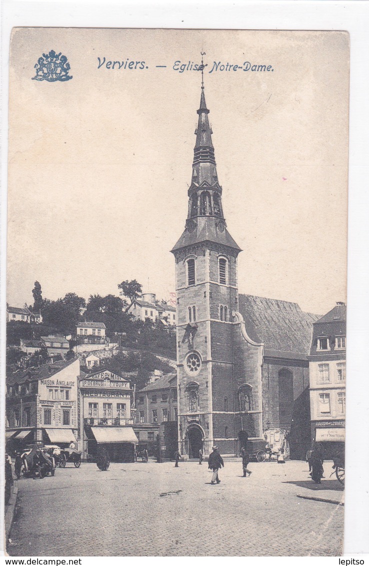 VERVIERS " Vues De L'église Notre-Dame Des Récollets "  Circulée 1905   Voir Scans  RARE ! - Verviers