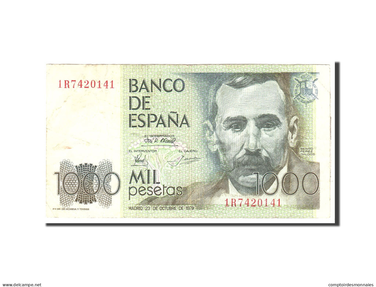 Billet, Espagne, 1000 Pesetas, 1979, 1979-10-23, KM:158, TB - [ 4] 1975-…: Juan Carlos I.