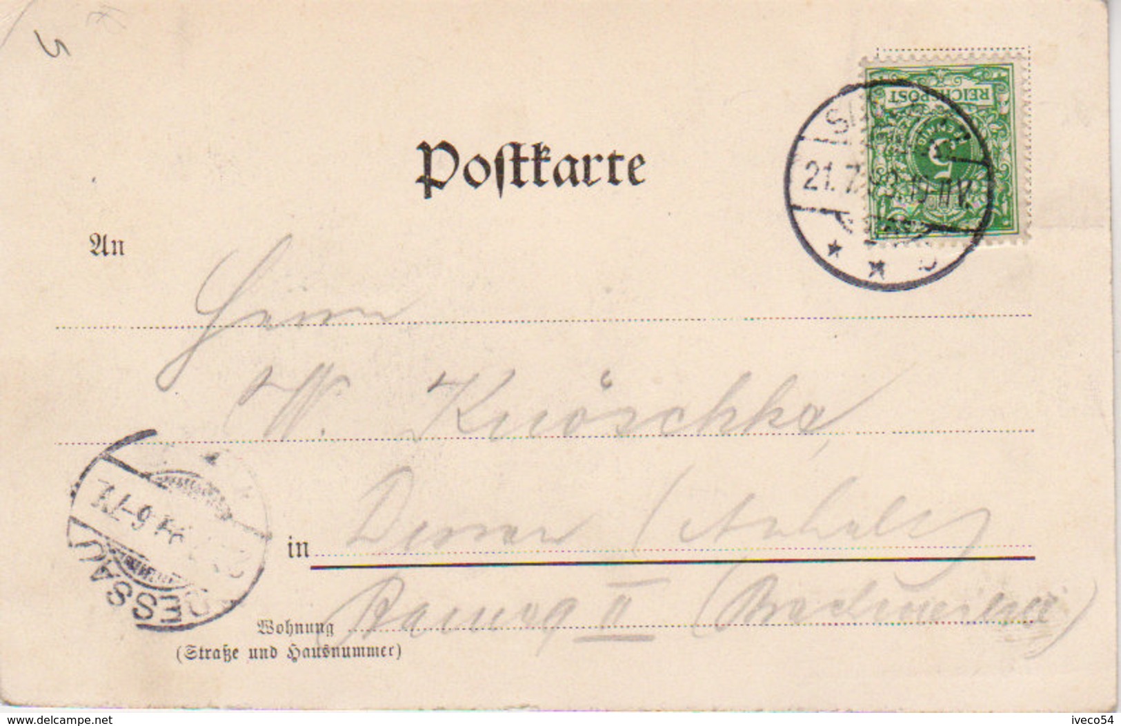 1898  Sassnitz   " Hengst Von Osten " - Sassnitz