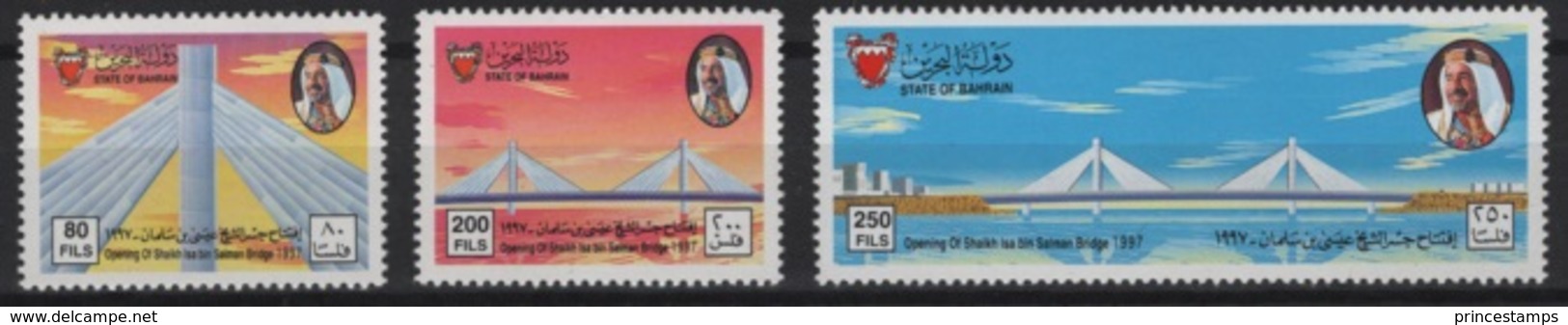 Bahrain (1997) Yv. 626/28  /  Bridges - Ponts - Heritage - Architecture - Ponti