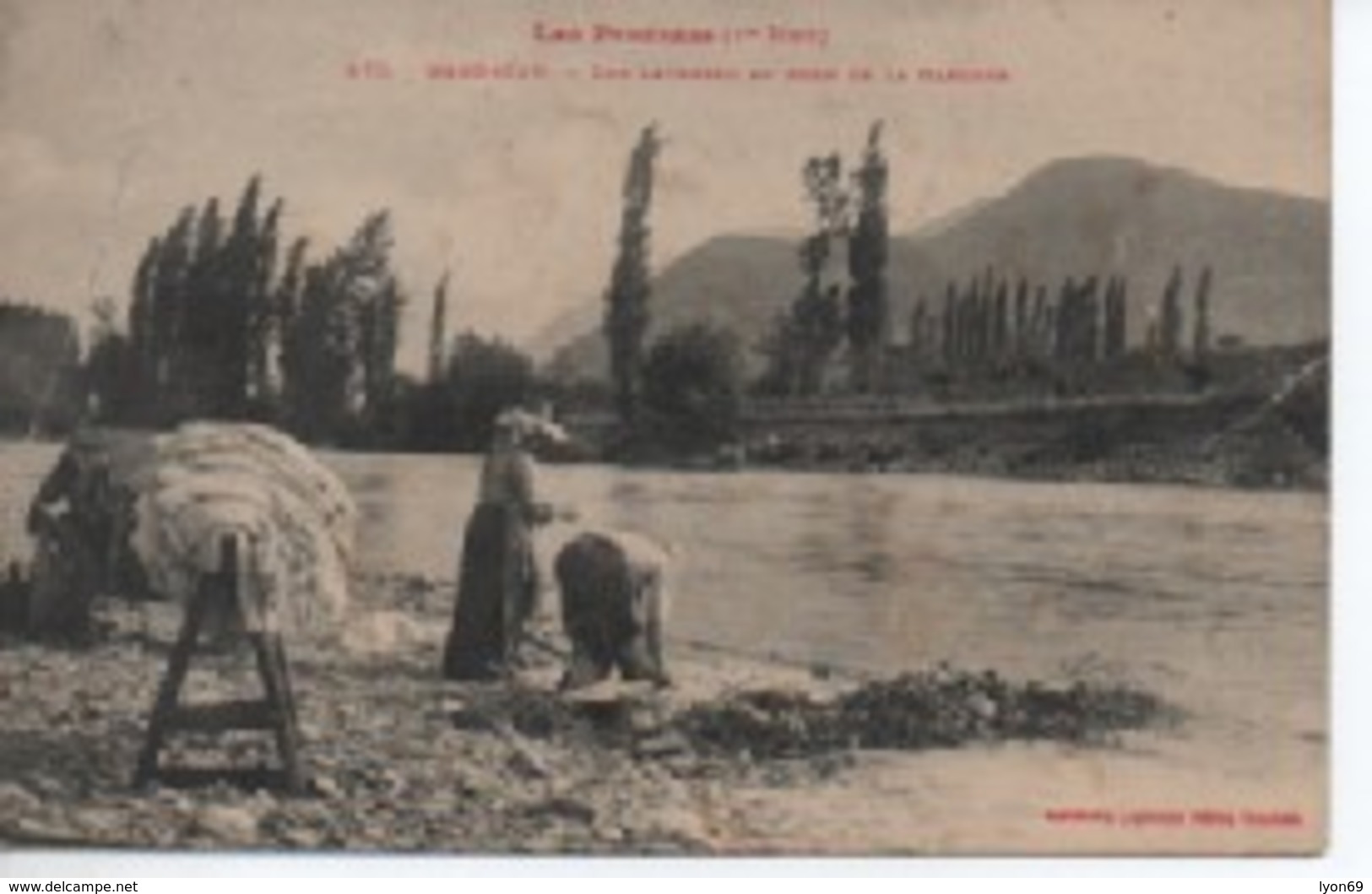 BARBAZAN  573  LES LAVEUSES AU  BORDS DE LA GARONNE LAVANDIERES - Barbazan