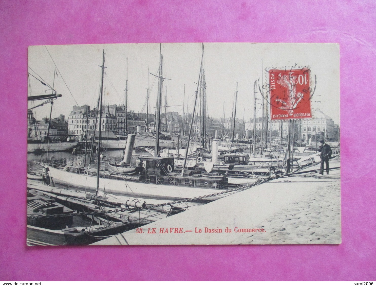 CPA 76 LE HAVRE BASSIN DE COMMERCE BATEAUX - Harbour