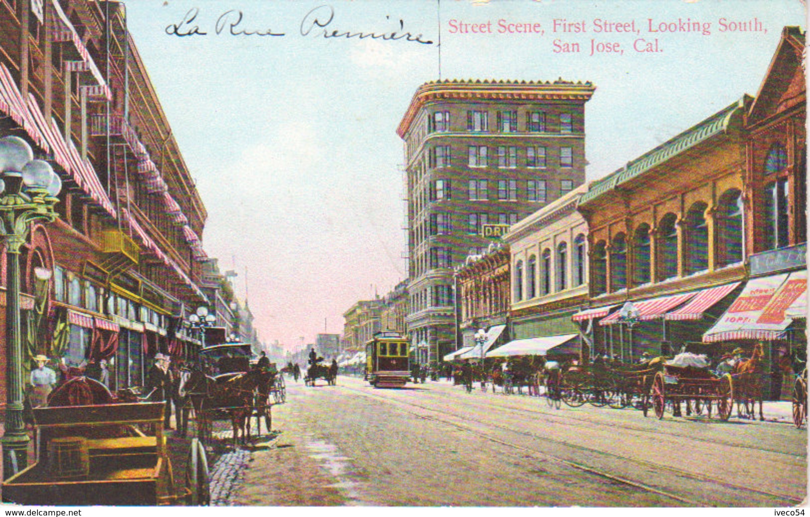 San José  Street Scene - First Street - Looking South , - San Jose