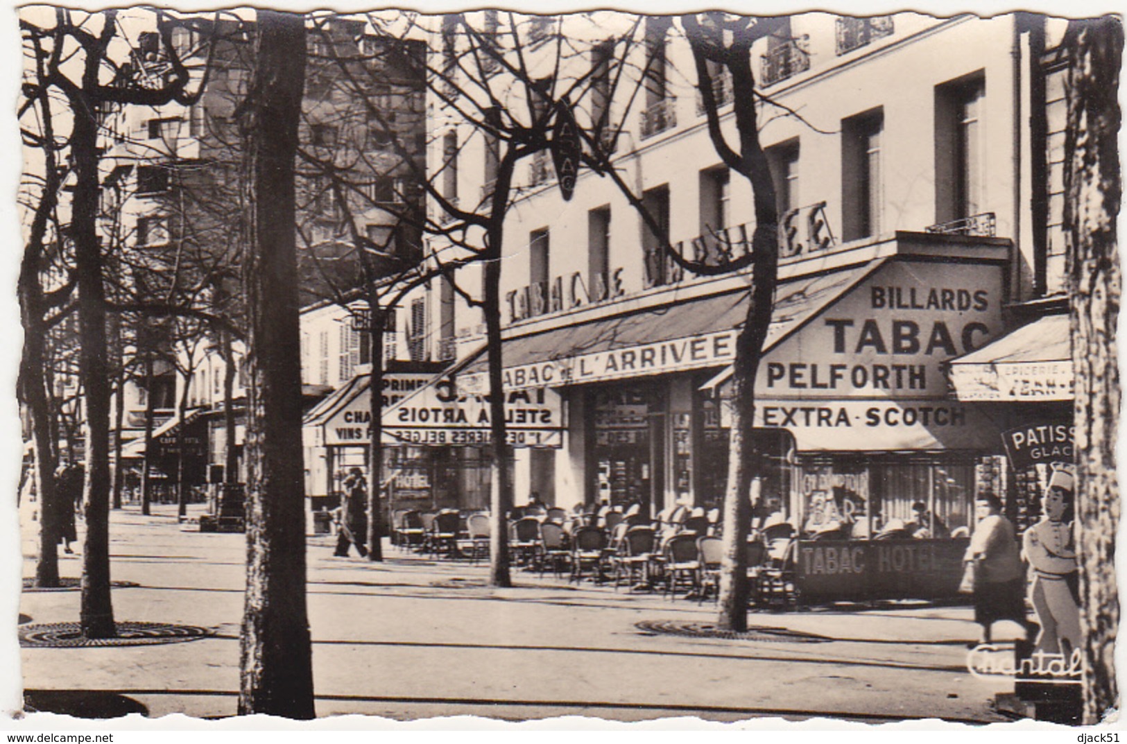 75 - PARIS - Boulevard De L'Hôpital - CAFE-TABAC DE L'ARRIVEE - Billards - 1958 - Cafés, Hôtels, Restaurants