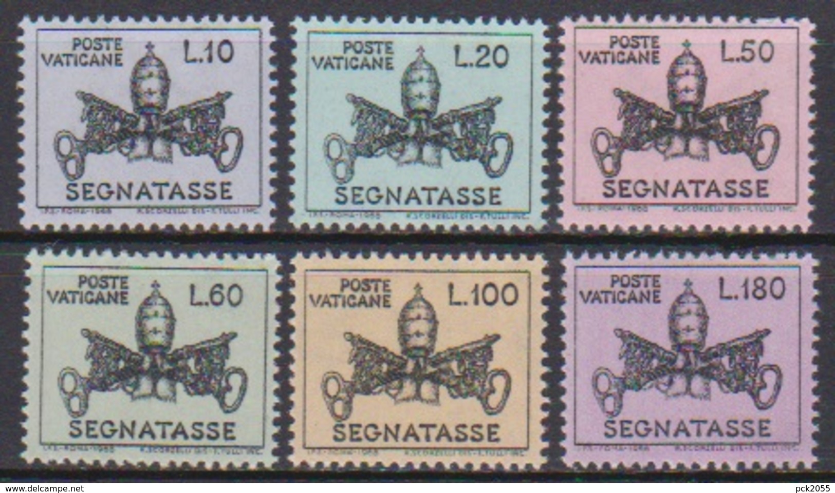 Vatikan 1968  Mi-Nr.19 - 24 ** Postfr. Portomarken ( 4644a) Günstige Versandkosten - Taxes