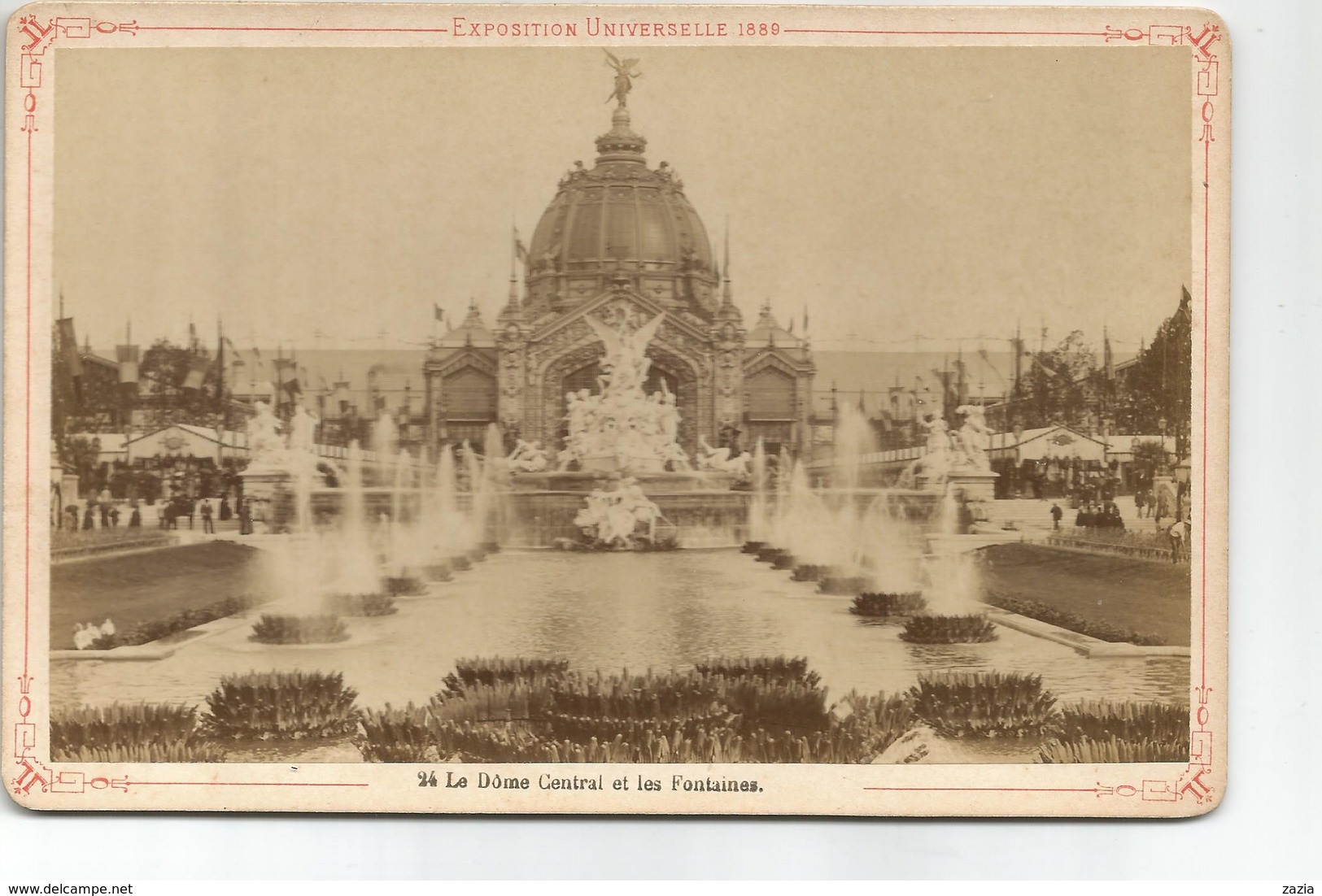 PHO.0546/ Exposition Universelle 1889 Paris - Le Dôme Central Et Les Fontaines - F.K.&C° N°24 - Anciennes (Av. 1900)