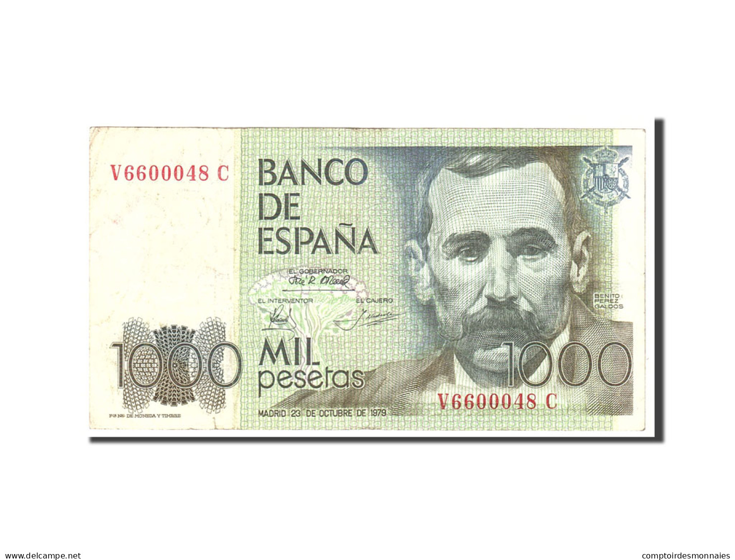 Billet, Espagne, 1000 Pesetas, 1979, 1979-10-23, KM:158, TTB - [ 4] 1975-… : Juan Carlos I