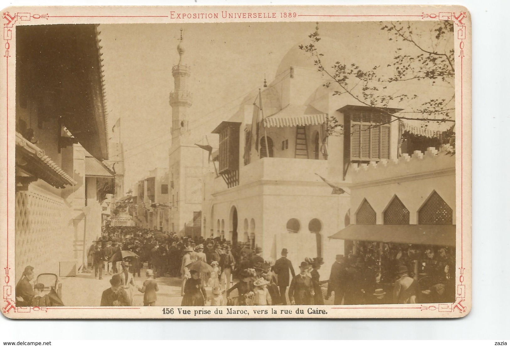 PHO.0558/ Exposition Universelle 1889 Paris - Vue Prise Du Maroc, Vers La Rue Du Caire - F.K.&C° N°156 - Anciennes (Av. 1900)