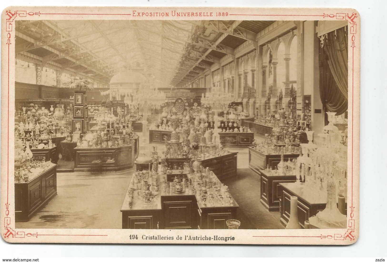 PHO.0563/ Exposition Universelle 1889 Paris - Cristalleries De L'Autriche-Hongrie - F.K.&C° N°194 - Anciennes (Av. 1900)