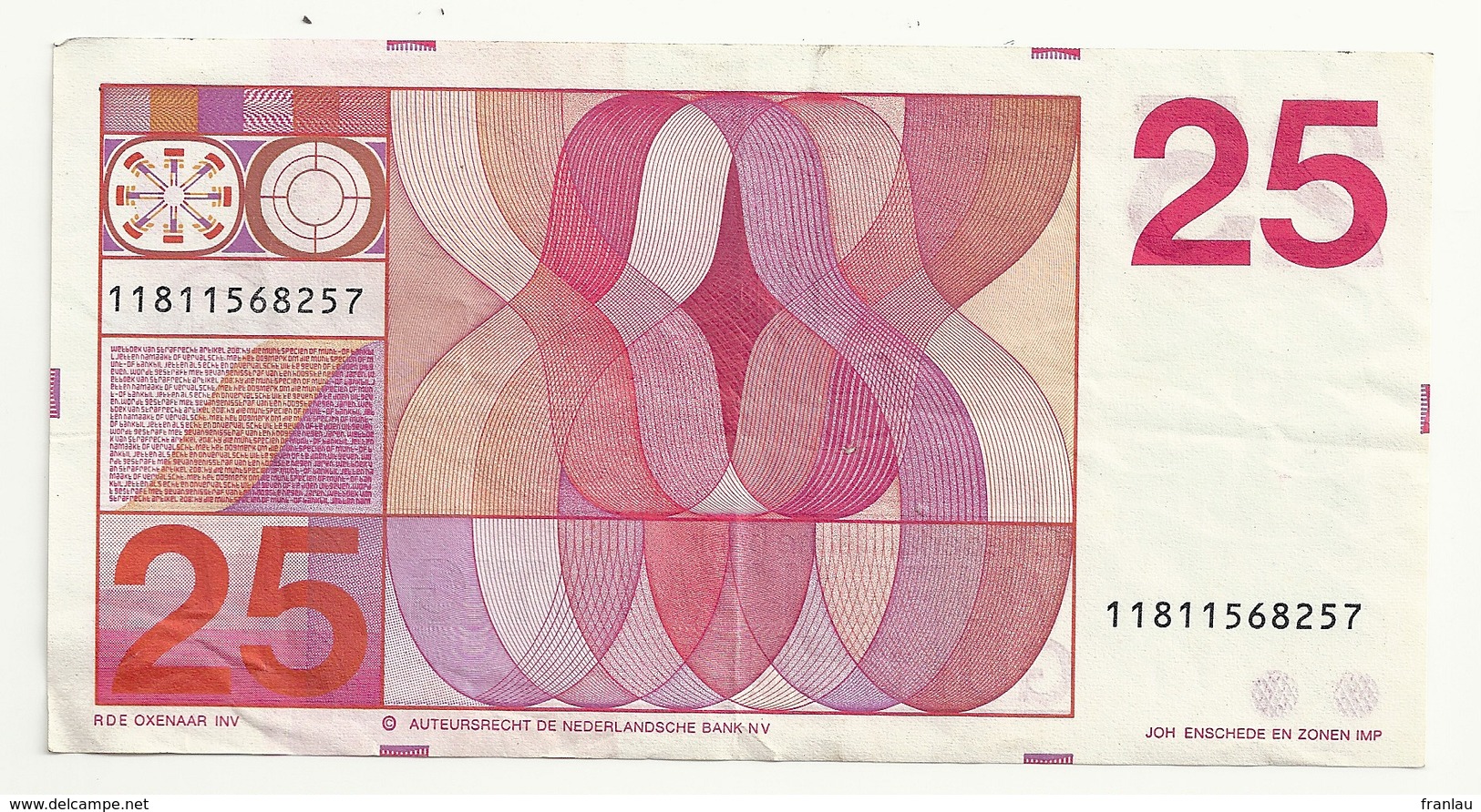 Pays Bas  25 Gulden 1971 - 25 Gulden