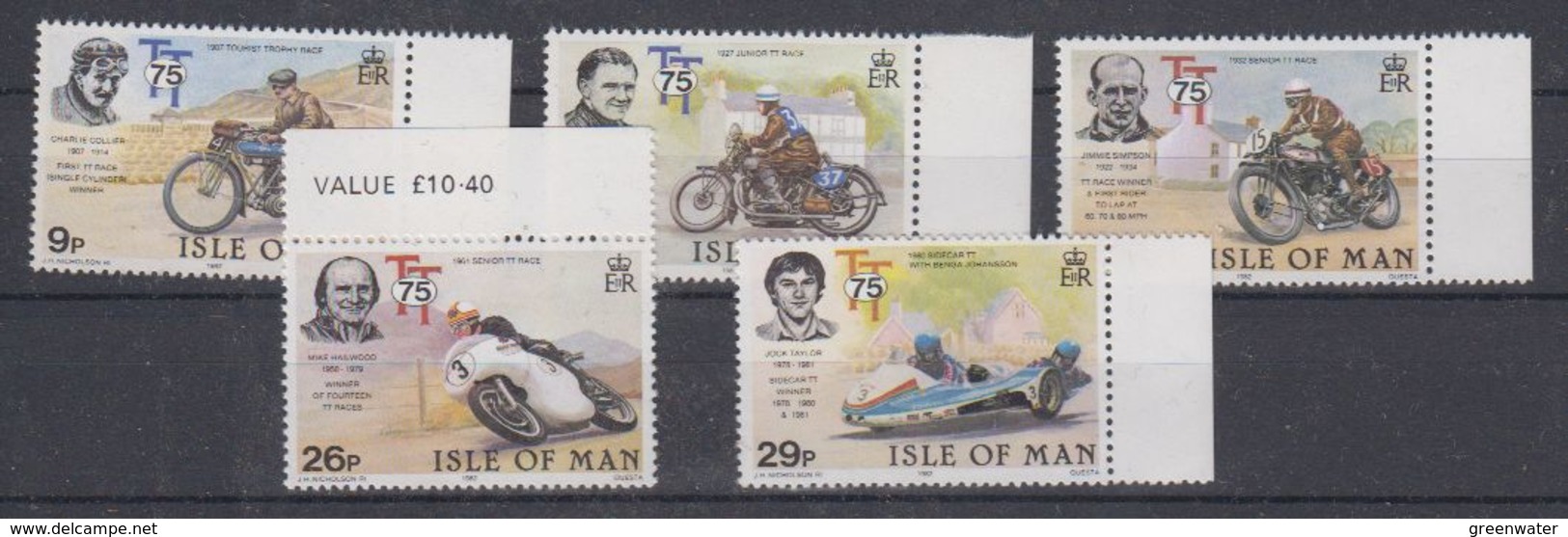 Isle Of Man 1982 TT Races 5v ** Mnh (40945A) - Man (Eiland)