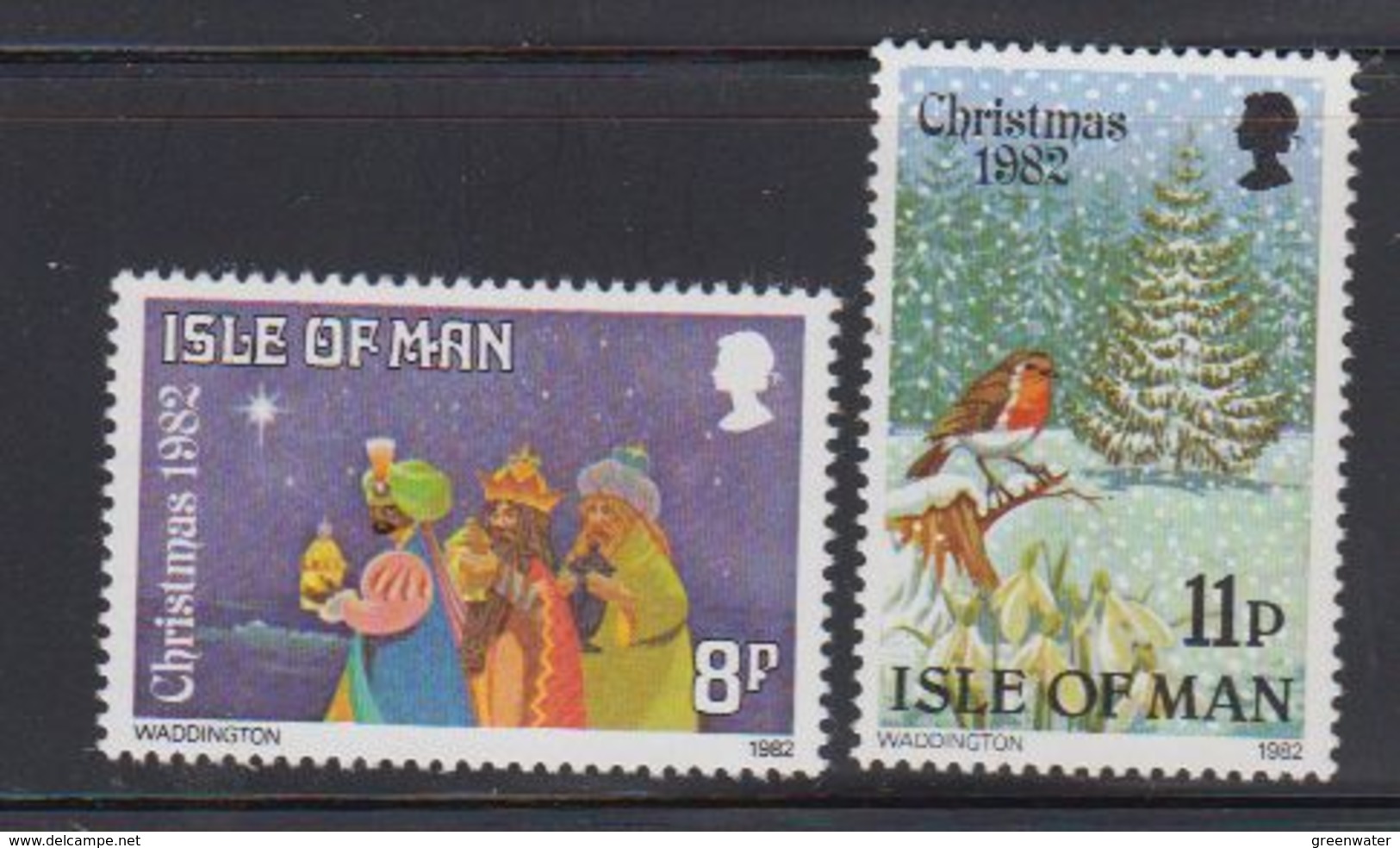 Isle Of Man 1982 Christmas 2v ** Mnh (40945C) - Man (Eiland)