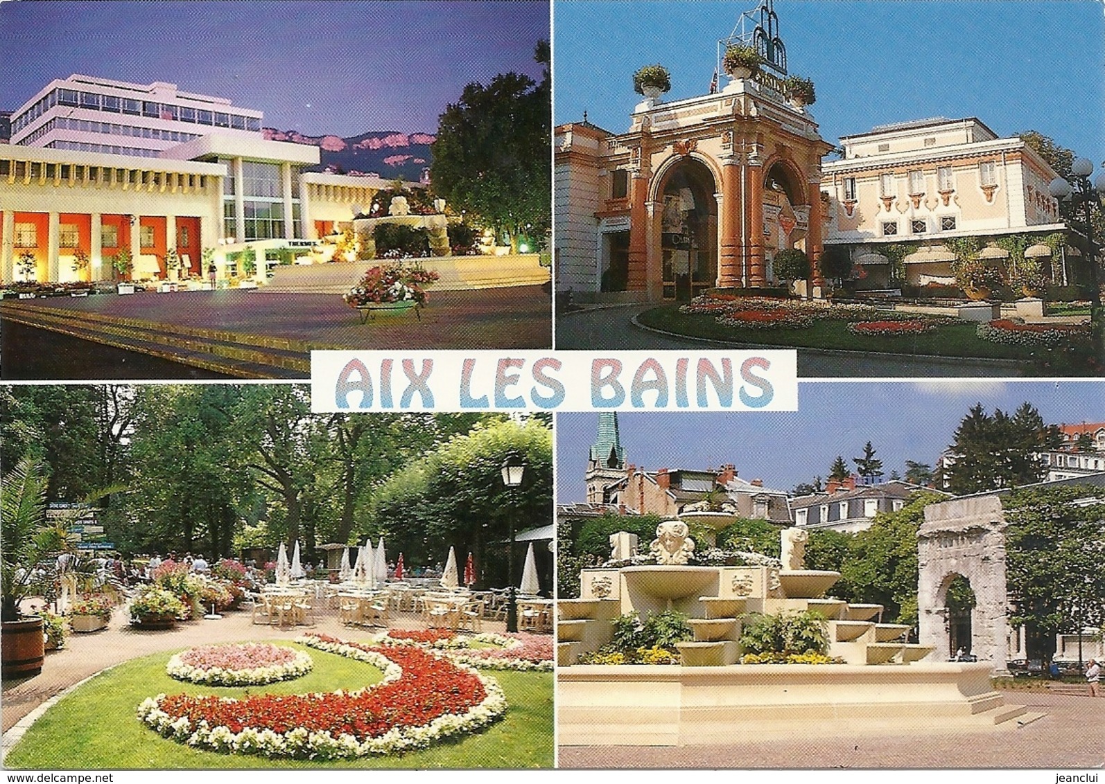 CPM . AIX-LES-BAINS . MULTIVUES ECRITE AU VERSO - Aix Les Bains