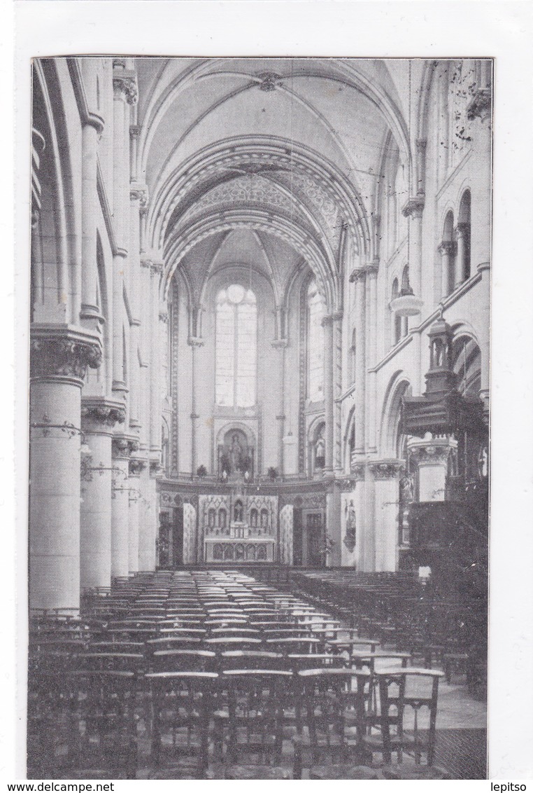 VERVIERS  "Eglise Des Jésuites , Rue De Rome - Intérieur    " Nels Circulée En 1933  DEMOLIE (voir Scans ) - Verviers