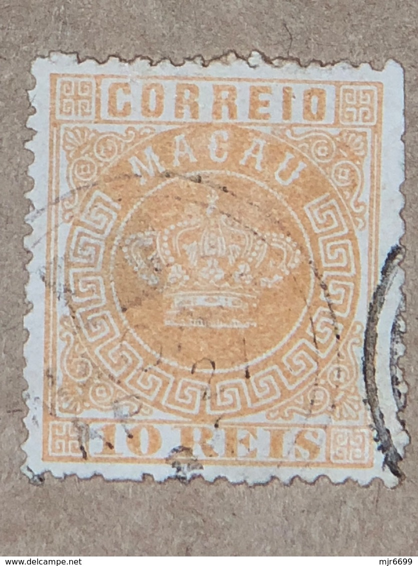 MACAO 1884 CROWN 1ST ISSUE 10 REIS, - Ungebraucht