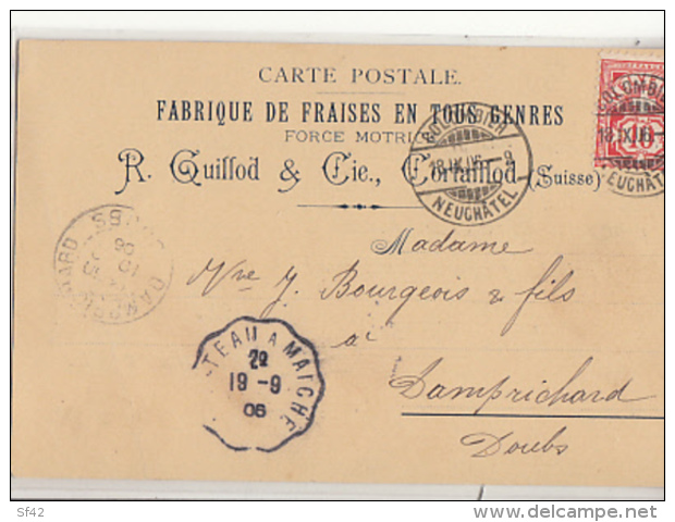CORTAILLOD       FABRIQUE DE FRAISES . R GUILLOD . - Cortaillod