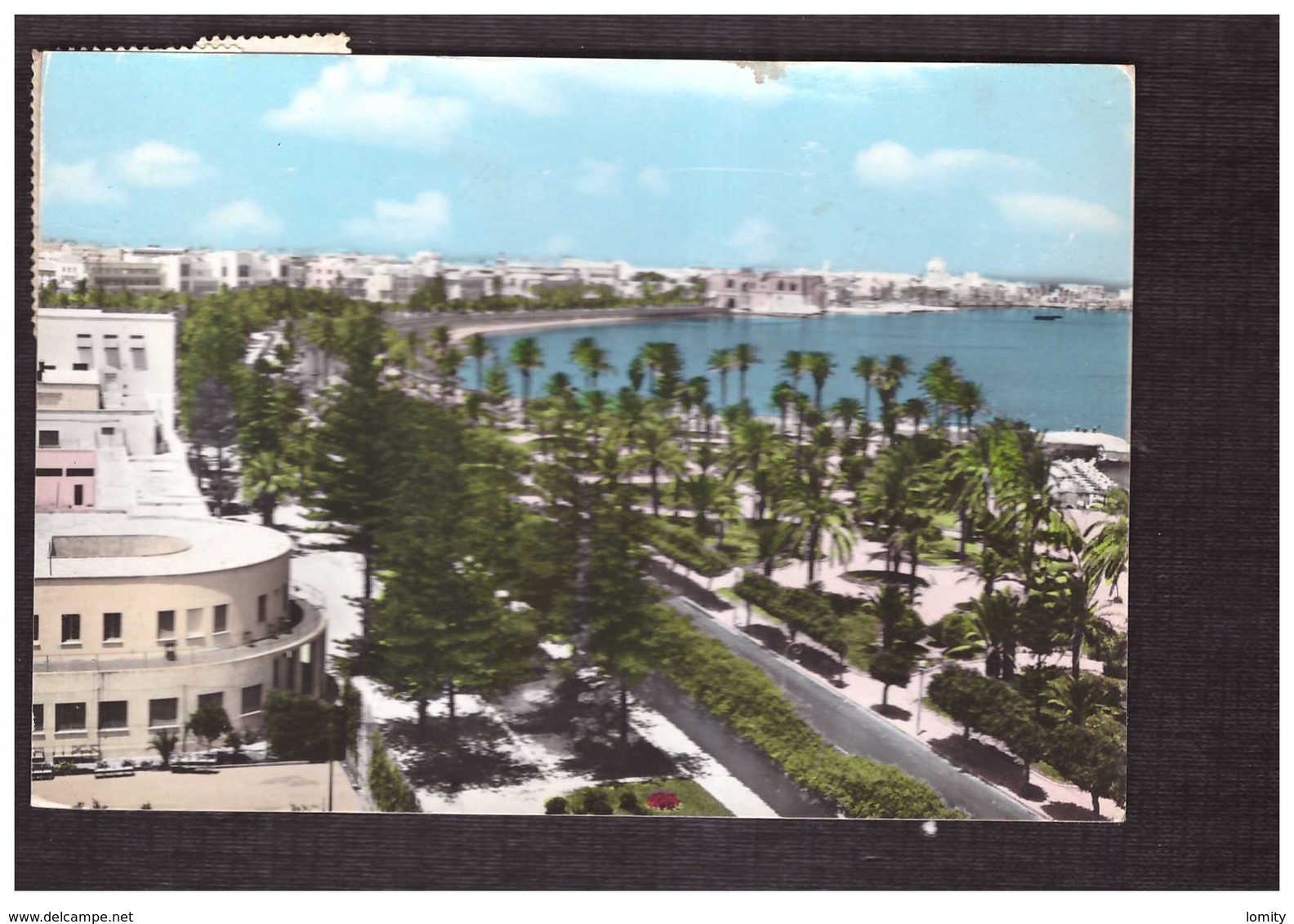 Libye Libya Tripoli Lungomare Giardini Seaside Gardens + Timbre 2 Timbres Cachet 1962 - Libye