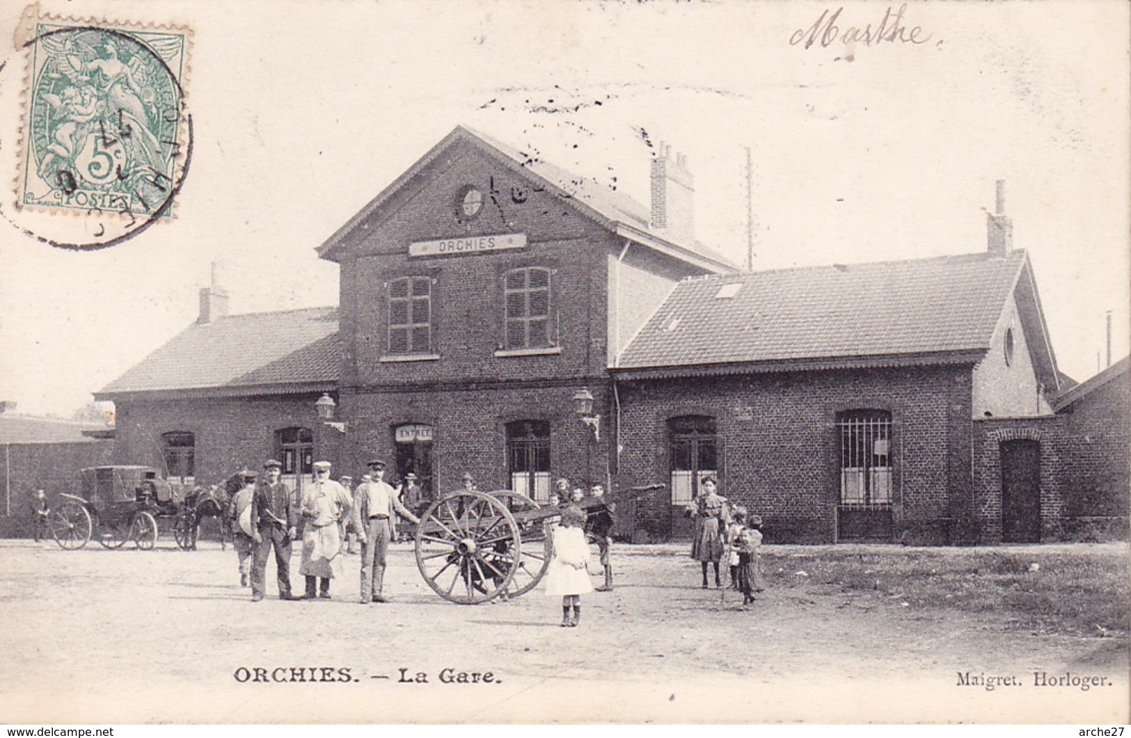 CPA - 59 - ORCHIES - La Gare - Orchies