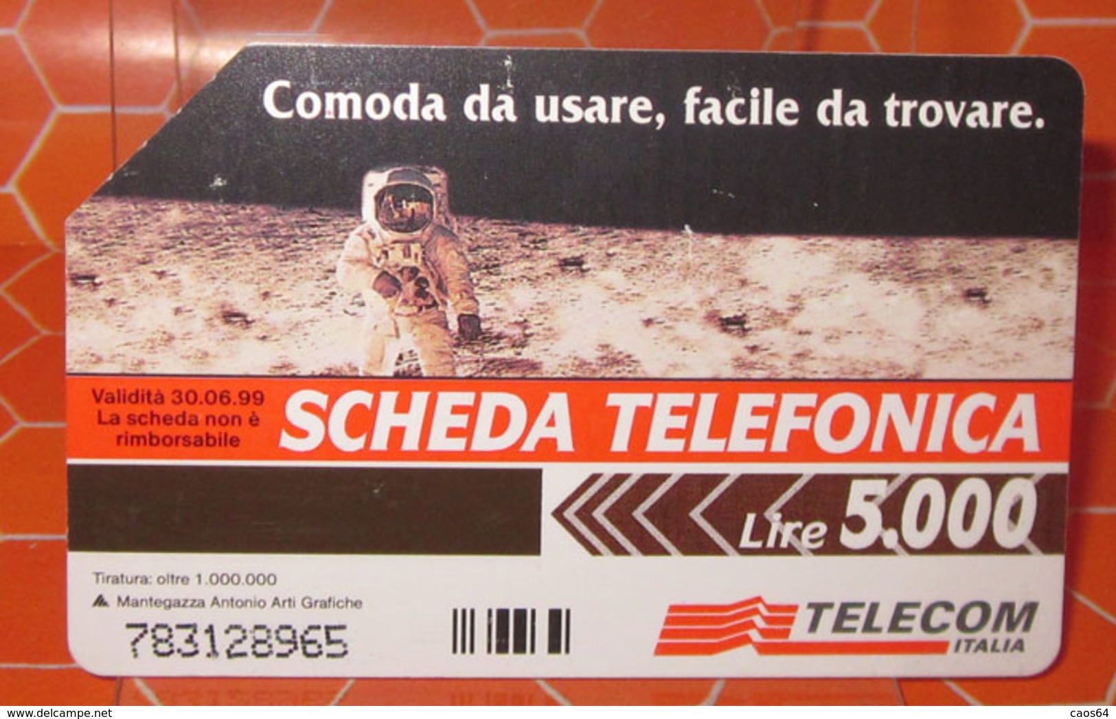 TELECOM LIRE 5.000   SCHEDA TELEFONICA USED - Pubbliche Pubblicitarie