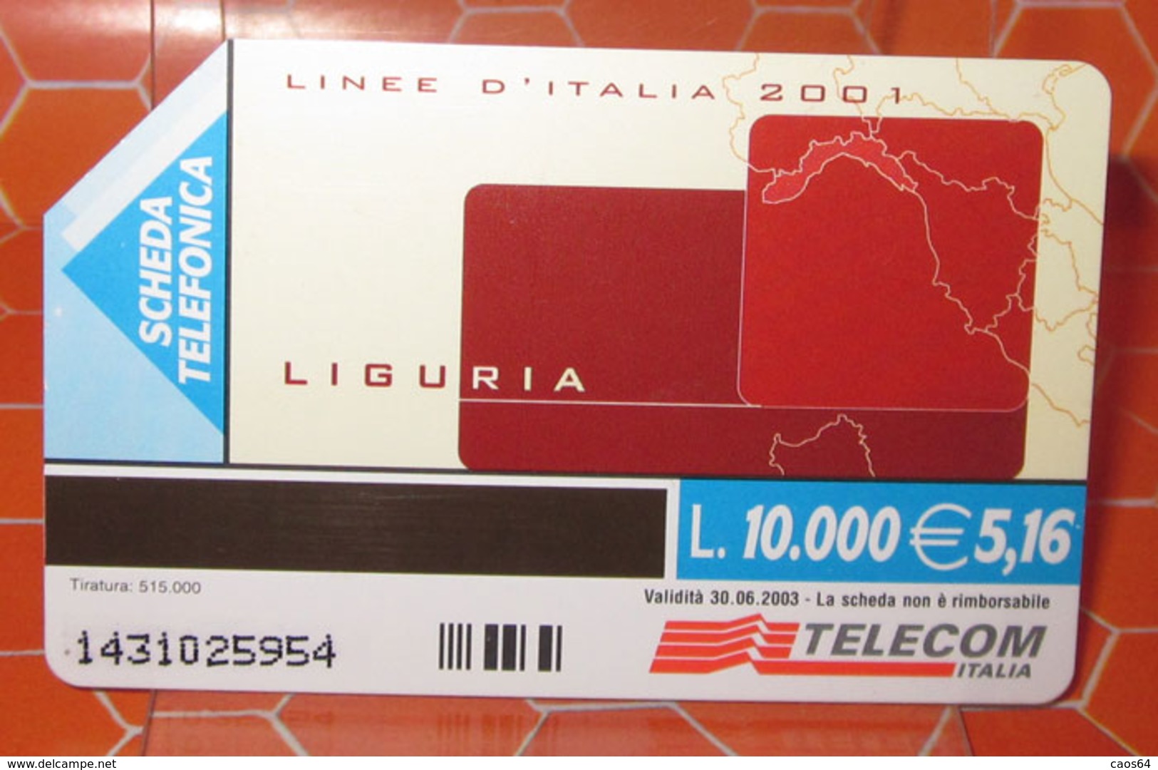 TELECOM LIRE 10.000 GENOVA PALAZZO DUCALE   SCHEDA TELEFONICA USED - Publiques Publicitaires