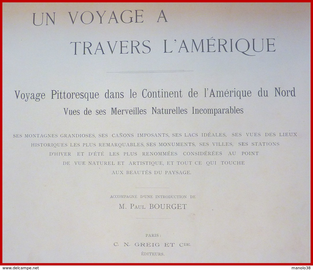 Square De L'Union, New York. Un Voyage à Travers L'Amérique. 1895. Éditeur C. N. Greig. Et Cie. - Autres & Non Classés