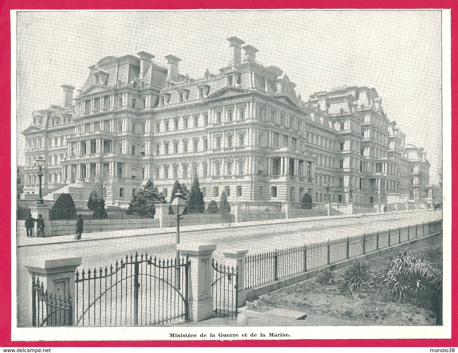 Ministère De La Guerre Et De La Marine, Washington. Un Voyage à Travers L'Amérique. 1895. Éditeur C. N. Greig. Et Cie. - Autres & Non Classés