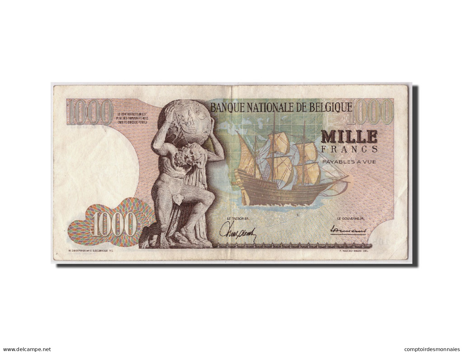 Billet, Belgique, 1000 Francs, 1964, 1964-12-04, KM:136a, TB+ - 1000 Frank