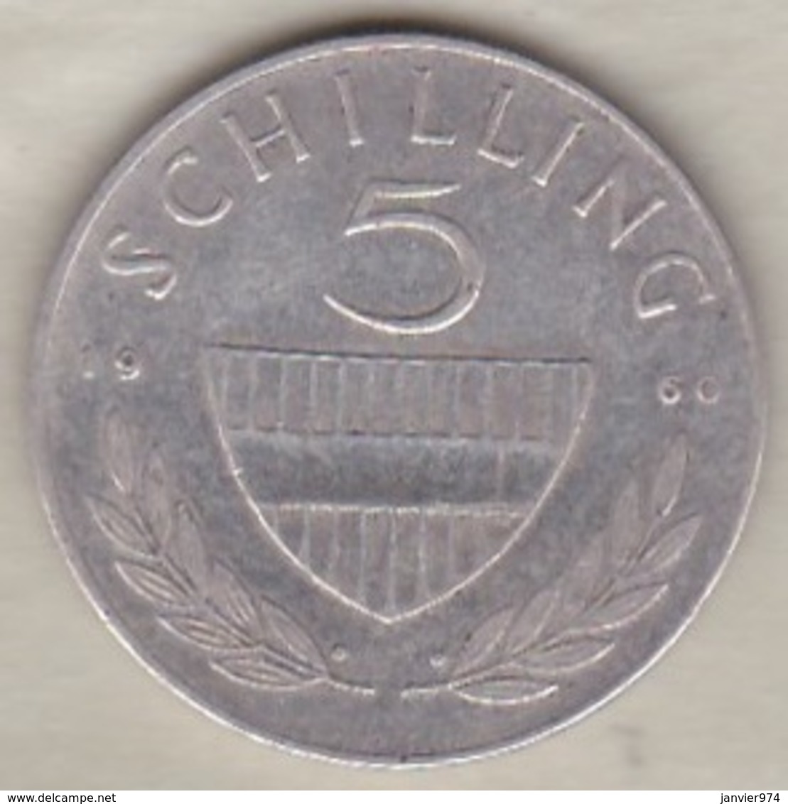 Autriche 5 Schilling 1960 En Argent - Oesterreich