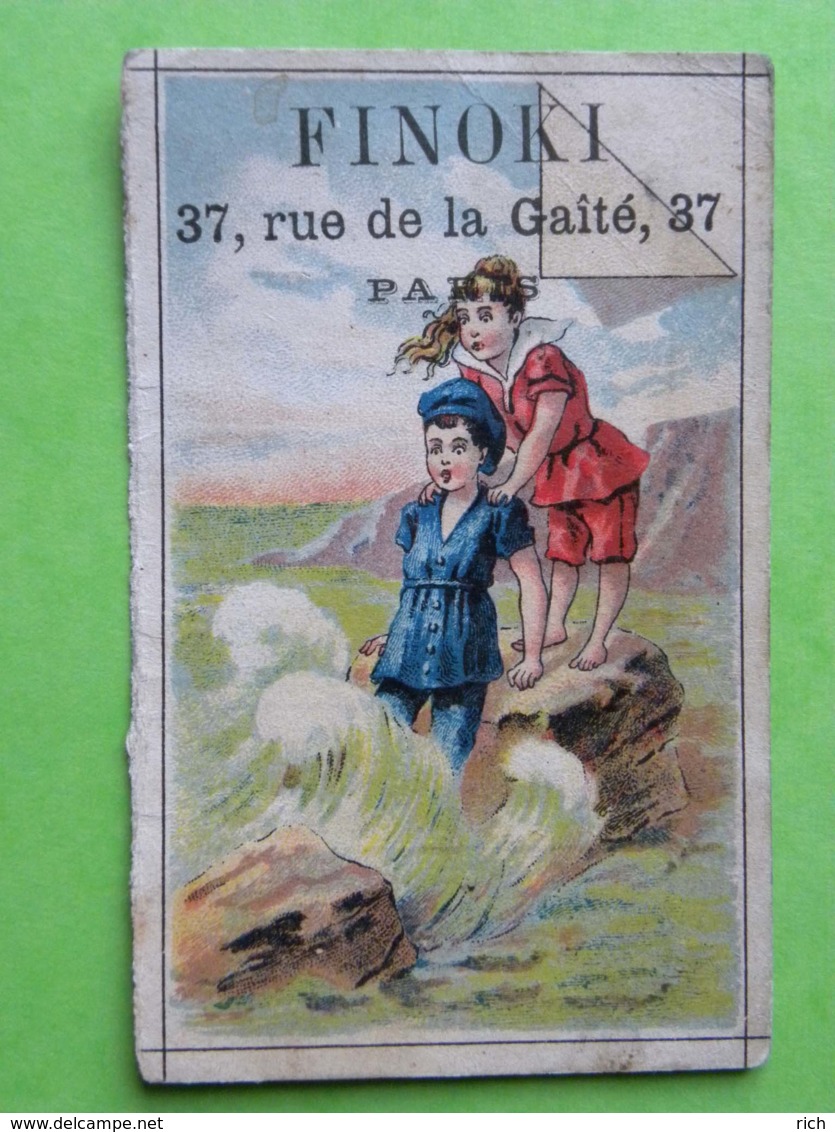 Carte Commerciale -Calendrier  Janv à Juin 1894 - FINOKI, 37 Rue De Ka Gaîté, PARIS 75014 - Petit Format : ...-1900